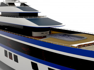 Mega Yacht Infinix 3D Model