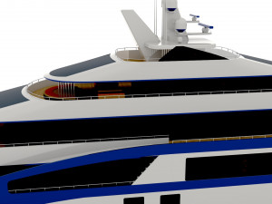 Mega Yacht Infinix 3D Model