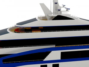 Mega Yacht Infinix 3D Model