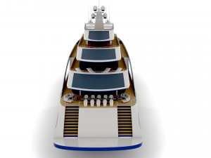 Mega Yacht Infinix 3D Model