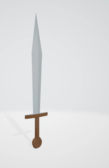 Casual sword 3D Model .c4d .max .obj .3ds .fbx .stl .blend