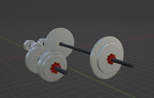 Fitness barbell Modelo 3D .c4d .max .obj .3ds .fbx .stl .blend 