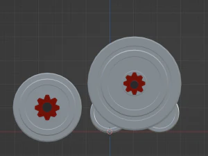 Fitness barbell 3D Model