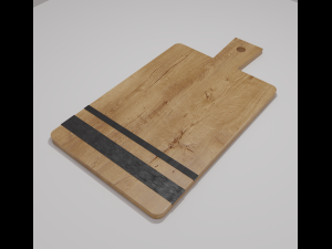 Wooden chopping board Modèle 3D