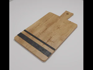 Wooden chopping board 3D Model