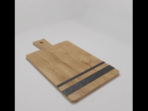 Wooden chopping board 3D Model