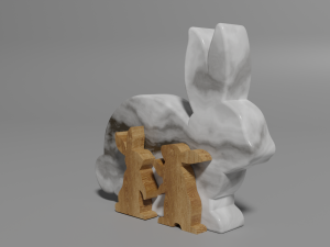 Wooden easter 3D मॉडल