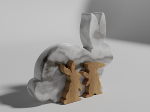 Wooden easter Modèle 3D