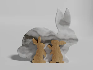 Wooden easter 3D Model