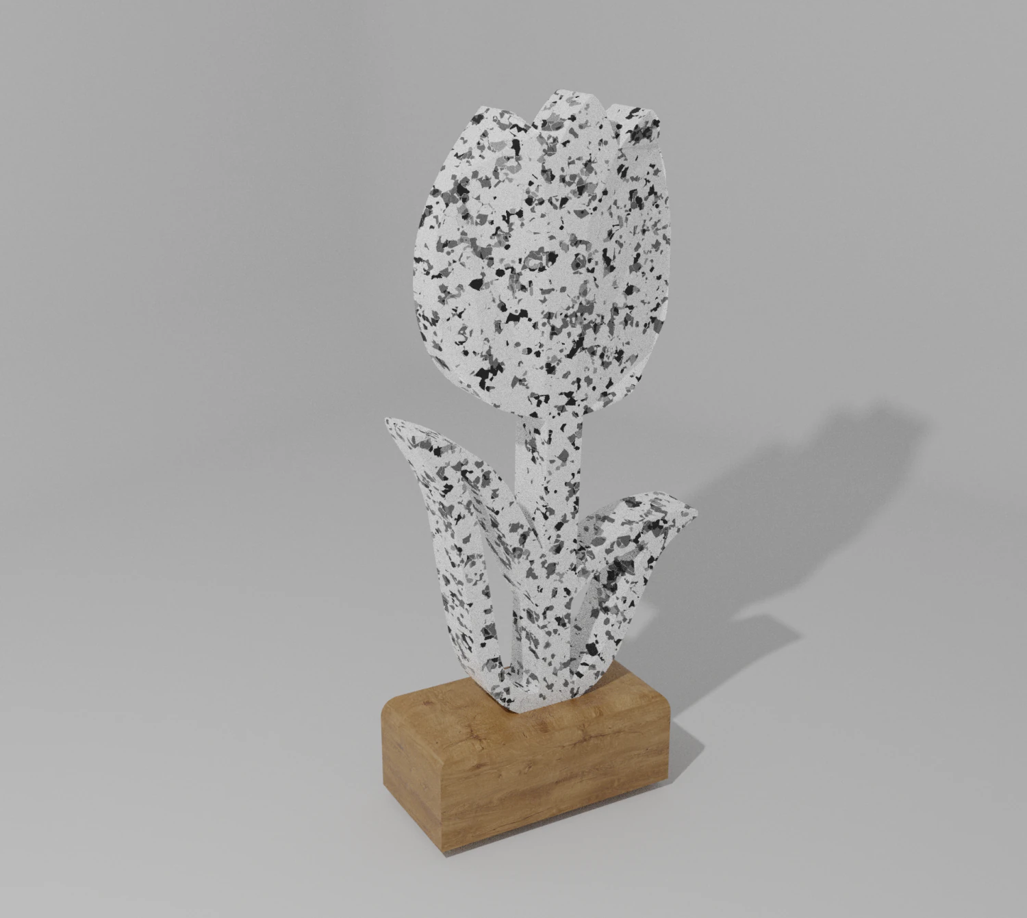 Flower and base spring 3D Model .c4d .max .obj .3ds .fbx .stl .blend 