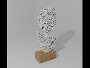 Flower and base spring Modèle 3D
