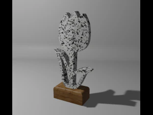 Flower and base spring 3D Model