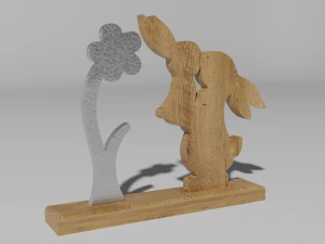 Wooden easter 3D Model