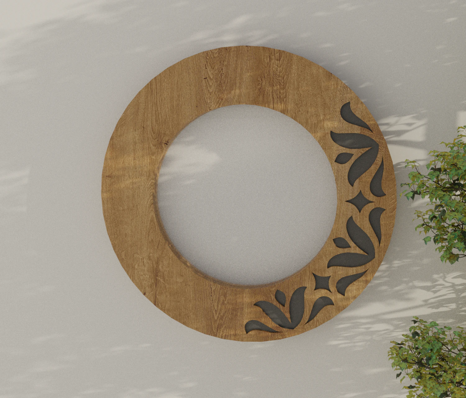 Wooden wall panel engraving 3D Model .c4d .max .obj .3ds .fbx .stl .blend