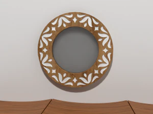 Grawerowanie drewnianego panelu ściennego Model 3D