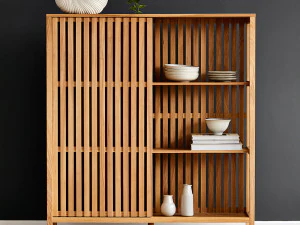 Wooden modular shelf 3D Model