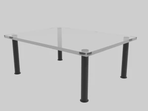 玻璃桌 3D 模型