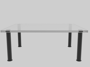 Glass table 3D 模型