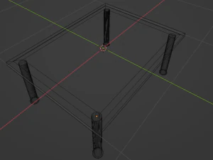 Glass table 3D Model