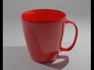 Red mug 3D Model