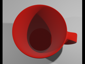 Red mug 3D Model