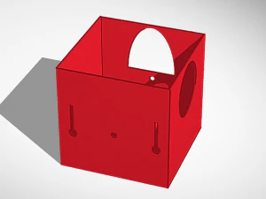 Bird house with hanging feeder 3D Print Model