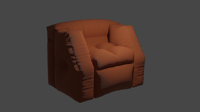 Armchair for bedroom or living room 3D Model .c4d .max .obj .3ds .fbx .stl .blend 