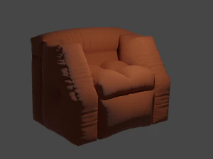 침실 또는 거실용 안락의자 3D 모델