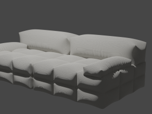Modern white sofa Modèle 3D