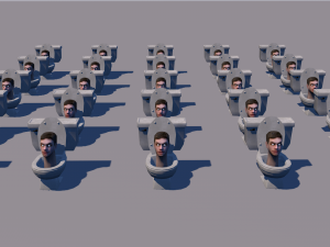 Skibidi Toilet 3D 모델