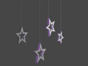 FNAF wall texture and celling stars 3D Model