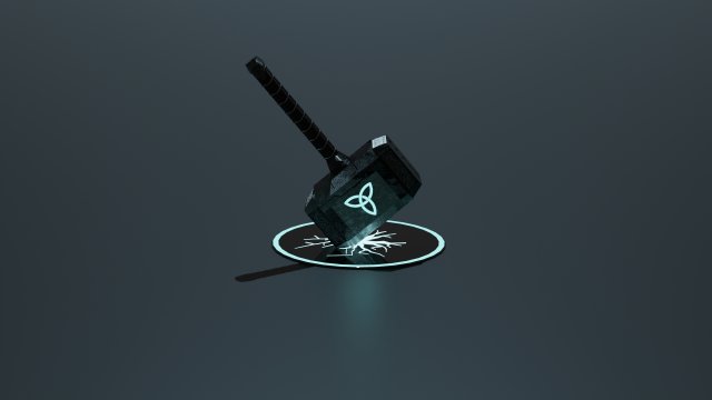 MJOLNIR 3D 모델 .c4d .max .obj .3ds .fbx .stl .blend 