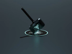 雷神锤 3D 模型