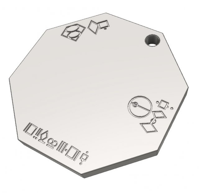 Kryptonian key SMALLVILLE - 3D PRINTING FILE 3D print model 3D 프린트 모델 .c4d .max .obj .3ds .fbx .stl .blend 