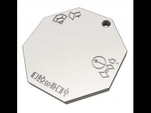 Kryptonischer Schl&uuml;ssel SMALLVILLE &ndash; 3D-DRUCKDATEI 3D-Druckmodell 3D Druckmodell