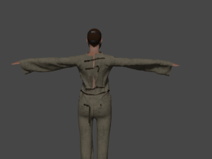 Mental Hospital Female Patient Modelo 3D