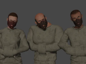 精神病院病人 - 汉尼拔面具 3D 模型