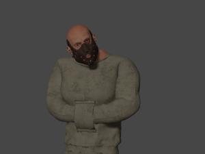 Mental Hospital Bigboy Patient Character 3D Model