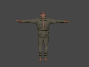 Mental Hospital Bigboy Patient Character 3D Model