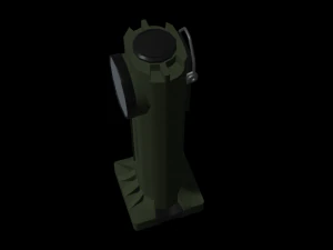 直角手电筒 3D 模型