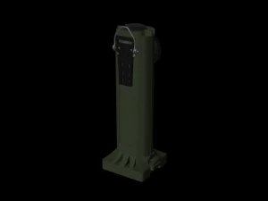 直角手电筒 3D 模型