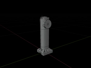 直角手电筒 3D 模型