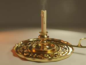 Vintage Candleholder Modello 3D
