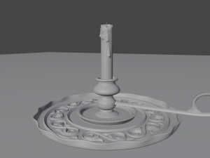 Vintage Candleholder Modèle 3D