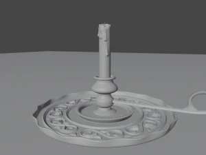 Vintage Candleholder 3D Model