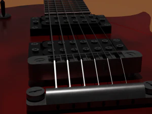 Electro Guitar 3D Model