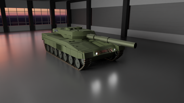 Tank 3D Model .c4d .max .obj .3ds .fbx .stl .blend