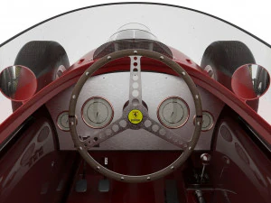 1958 Ferrari 256 F1 V12 3D Model