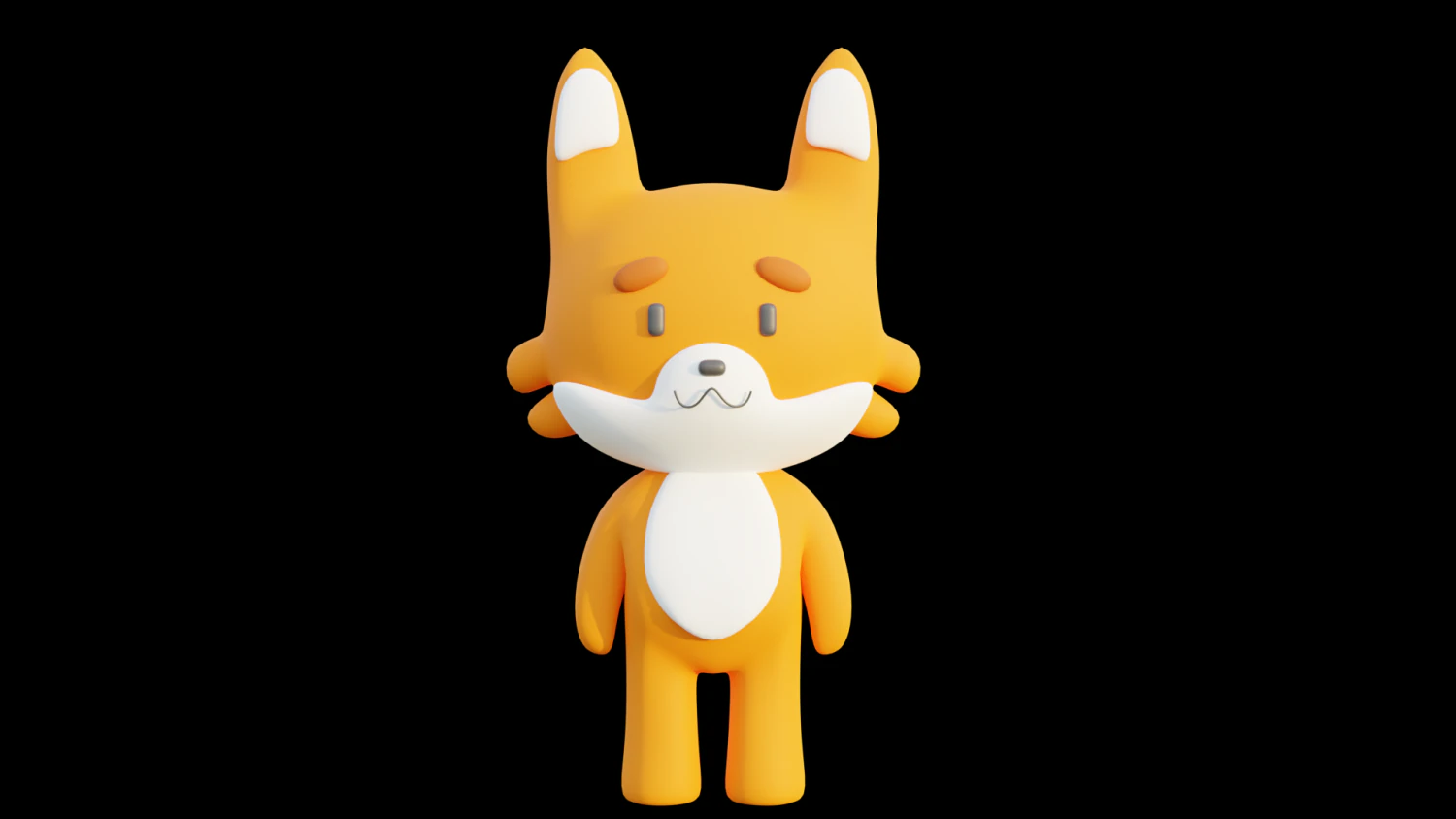 Fox 3D Model .c4d .max .obj .3ds .fbx .stl .blend 