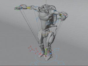 Atlas Robot Boston Dynamics Model 3D